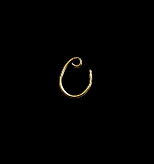 Gold faux nose ring